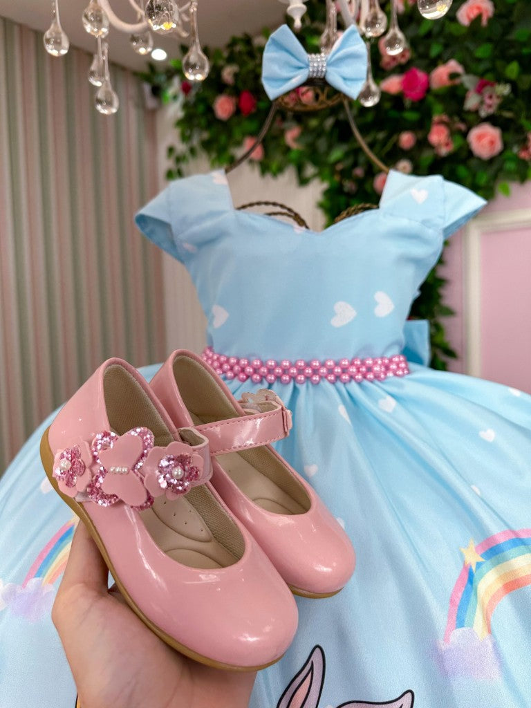 Vestido Ysa Kids Looney Tunes Baby Azul Bebe - Leveza e Elegância para Meninas | Bebeloo Kids