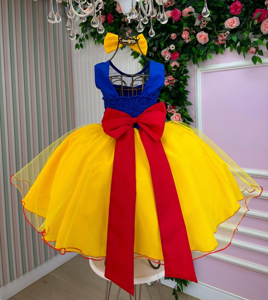 Fantasia Princesa Branca de Neve Modelo 2 - Qualidade e Cuidado para os Pequenos | Bebeloo Kids