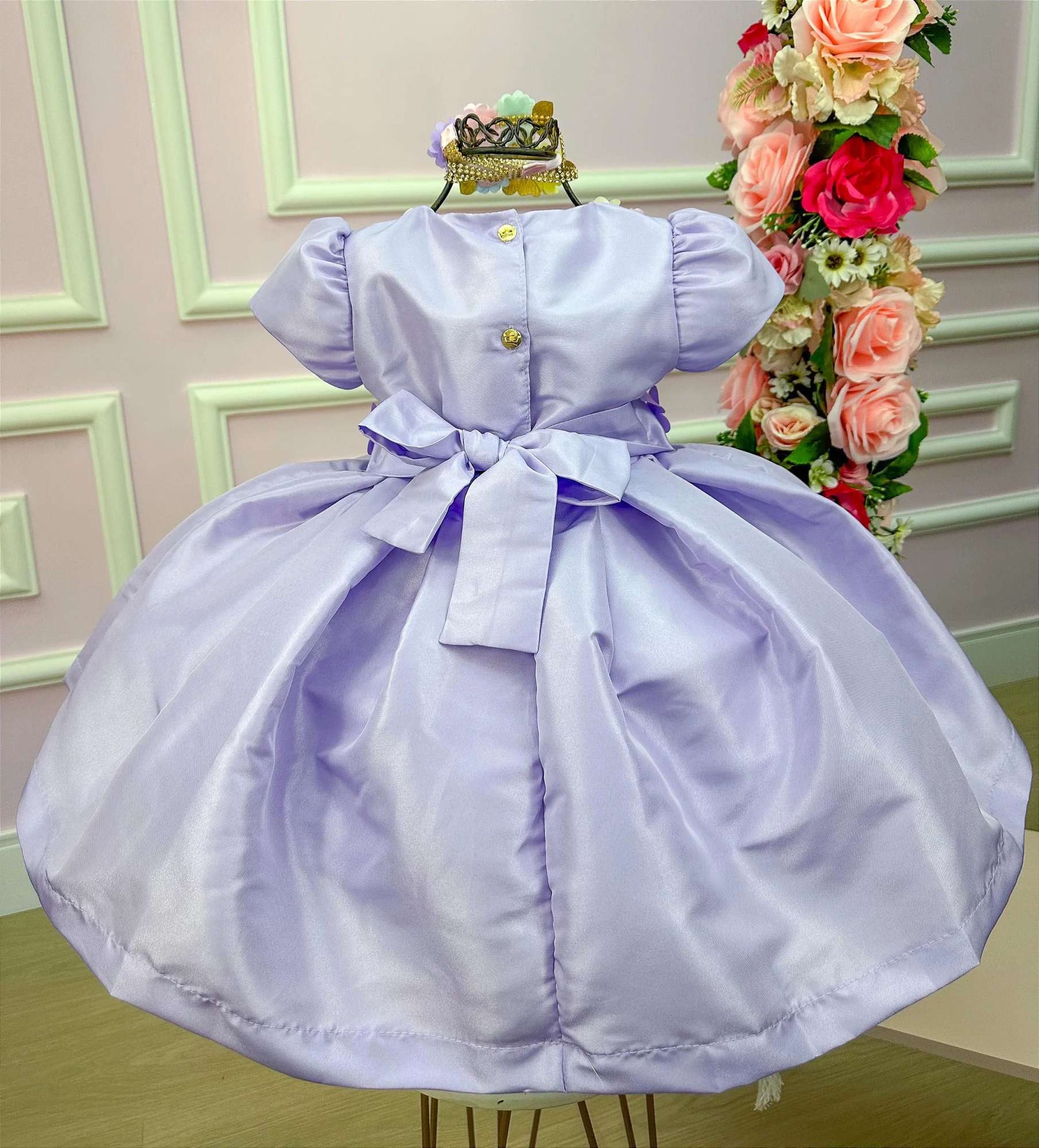 Vestido Miss Sweet Jardim Encantado Lilas - Leveza e Elegância para Meninas | Bebeloo Kids
