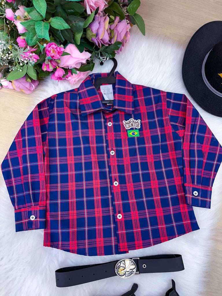 Camisa Junina Miss Cherry Rodeio Patrick - Elegância e Conforto para os Pequenos | Bebeloo Kids