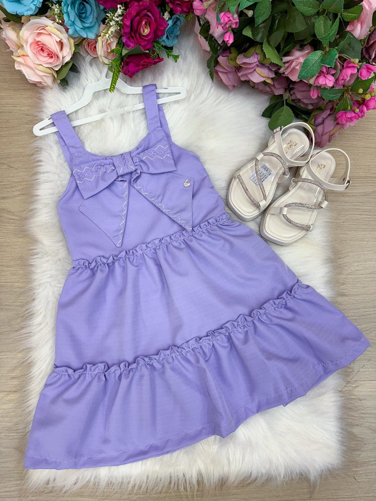 Vestido Blogueirinha Lola Lilas - Leveza e Elegância para Meninas | Bebeloo Kids