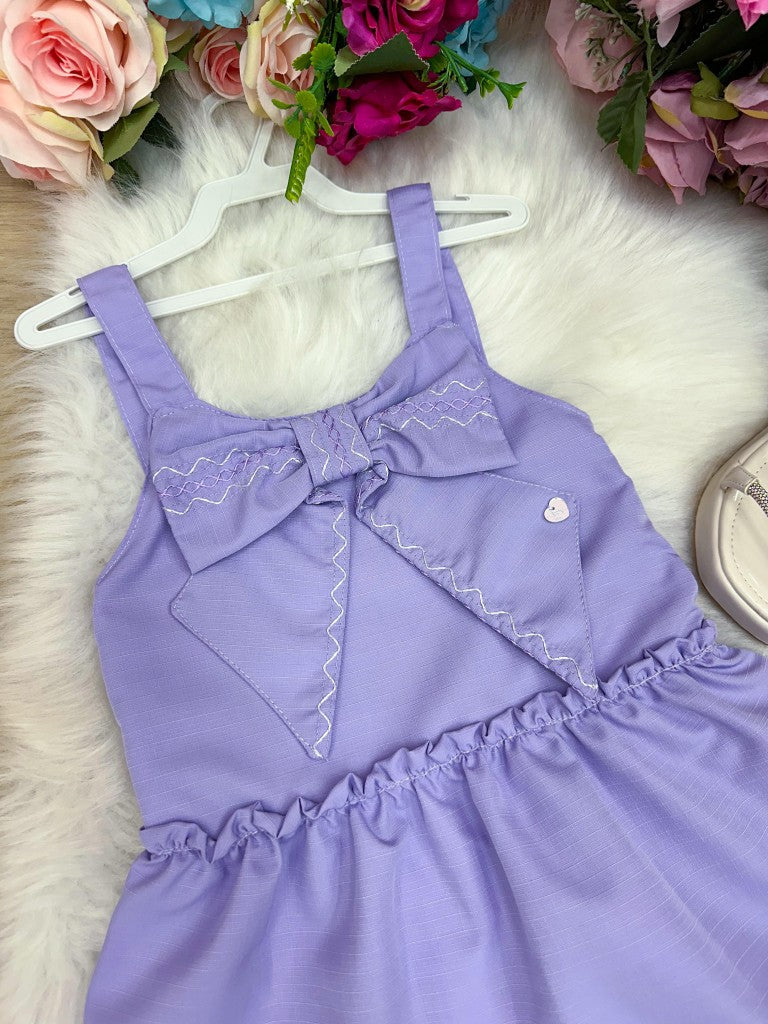 Vestido Blogueirinha Lola Lilas - Leveza e Elegância para Meninas | Bebeloo Kids