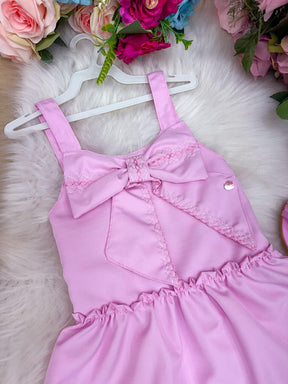 Vestido Blogueirinha Lola Rosa Bebe - Leveza e Elegância para Meninas | Bebeloo Kids