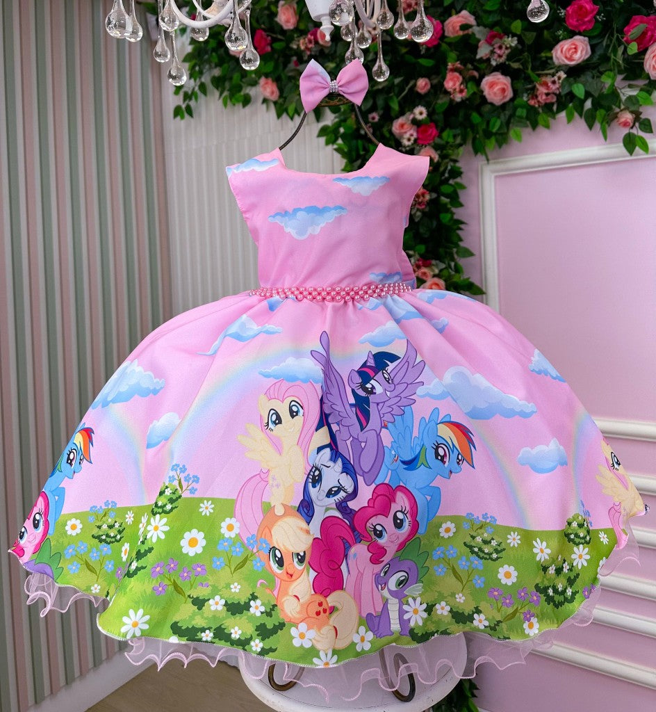 Vestido Tematico Ysa Kids My Little Poney - Leveza e Elegância para Meninas | Bebeloo Kids