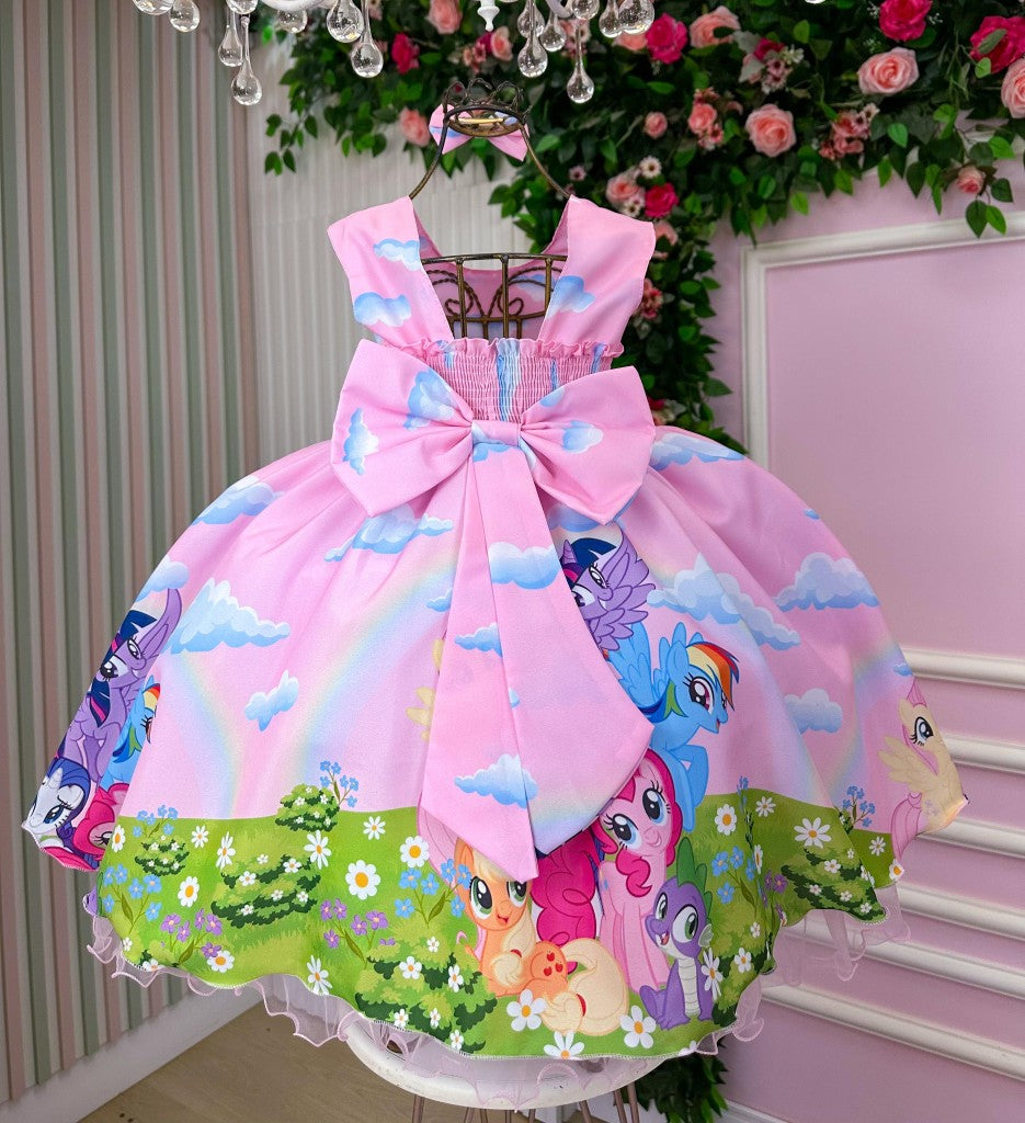 Vestido Tematico Ysa Kids My Little Poney - Leveza e Elegância para Meninas | Bebeloo Kids