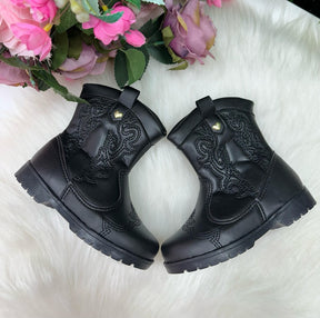 Bota/ Coturno Flor Di Mila Boiadeira Texana Liz Preta - Qualidade e Cuidado para os Pequenos | Bebeloo Kids