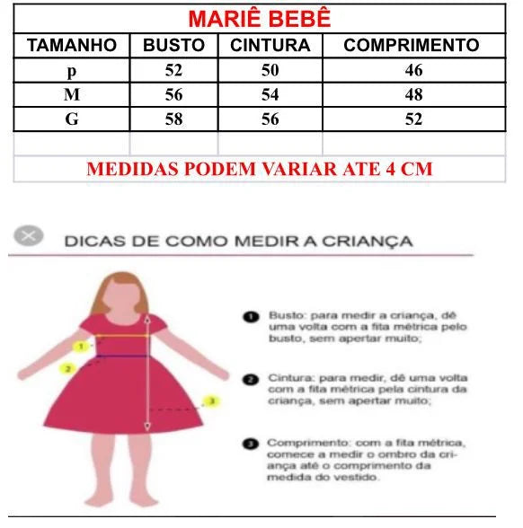 Vestido Marie Bebe Branco Flor - Leveza e Elegância para Meninas | Bebeloo Kids