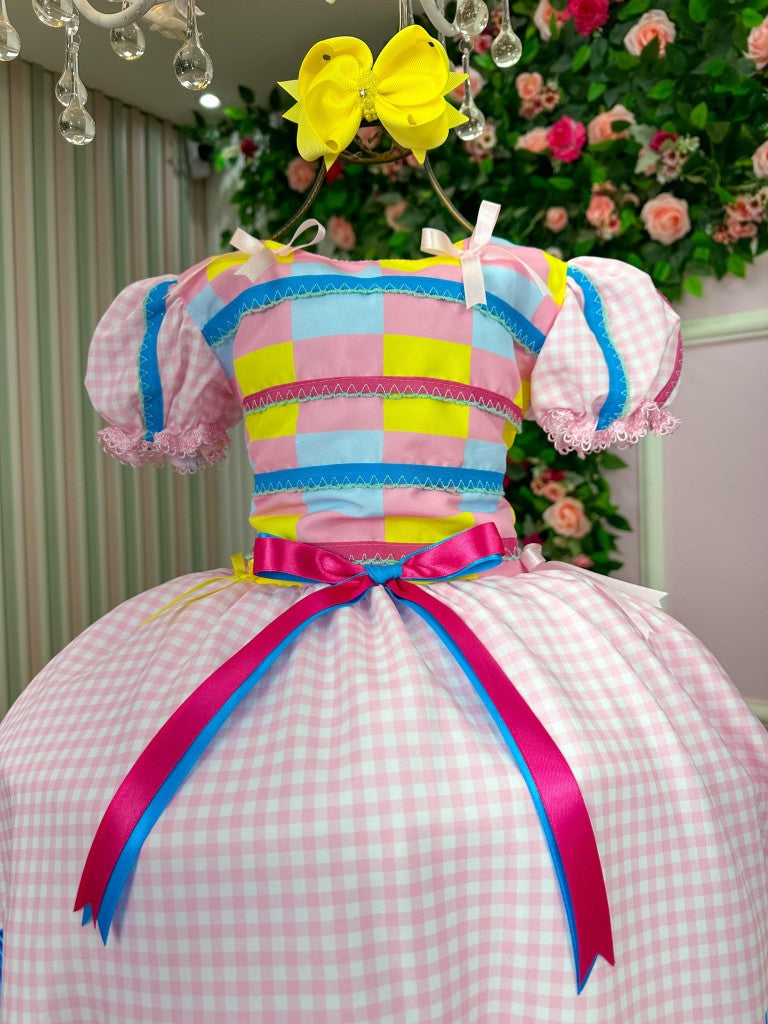 Vestido Marie Junino Luxo Arraia da Docura - Leveza e Elegância para Meninas | Bebeloo Kids