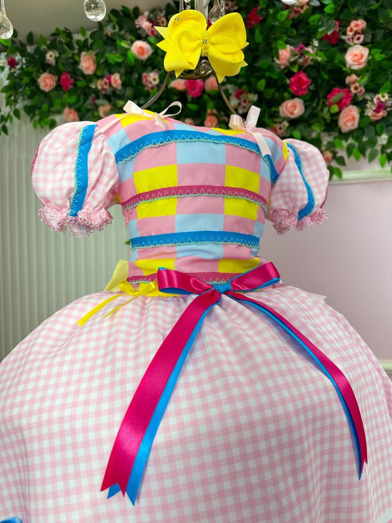 Vestido Marie Junino Luxo Arraia da Docura - Leveza e Elegância para Meninas | Bebeloo Kids