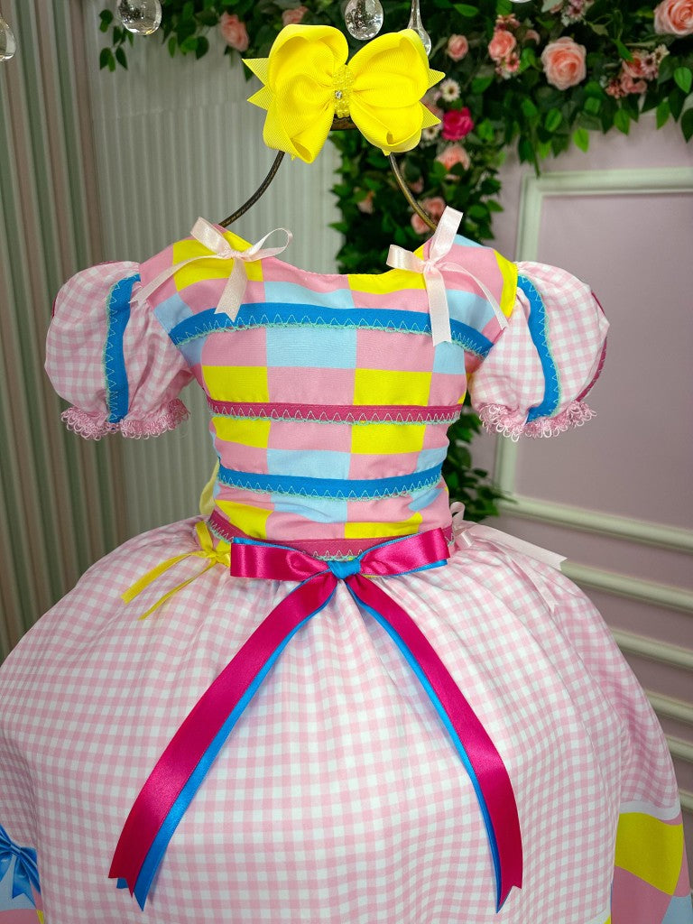 Vestido Marie Junino Luxo Arraia da Docura - Leveza e Elegância para Meninas | Bebeloo Kids