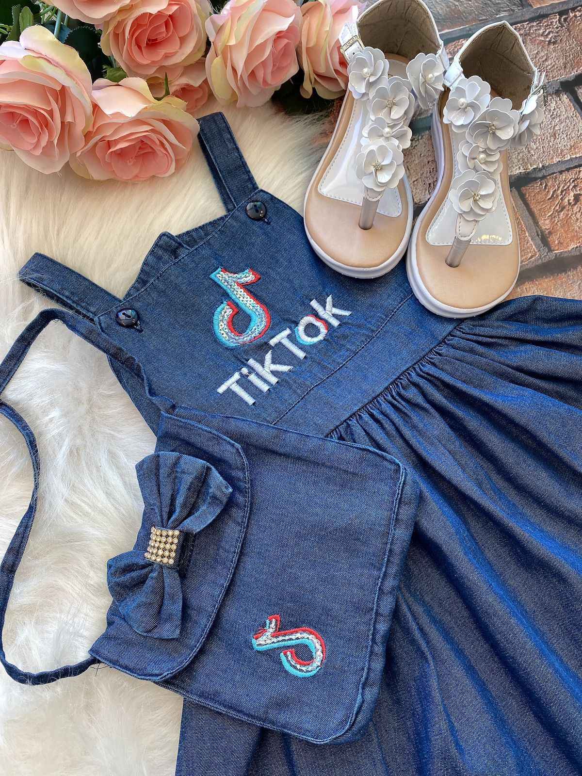 Vestido Princesa Bebeloo Kids Jeans Tik Tok | Bebeloo Kids