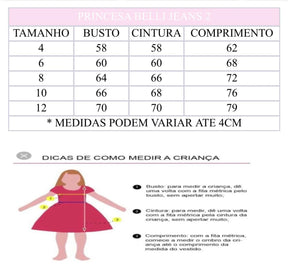 Vestido Princesa Bebeloo Kids Jeans Tik Tok - Diversão e Encanto para Brincar | Bebeloo Kids