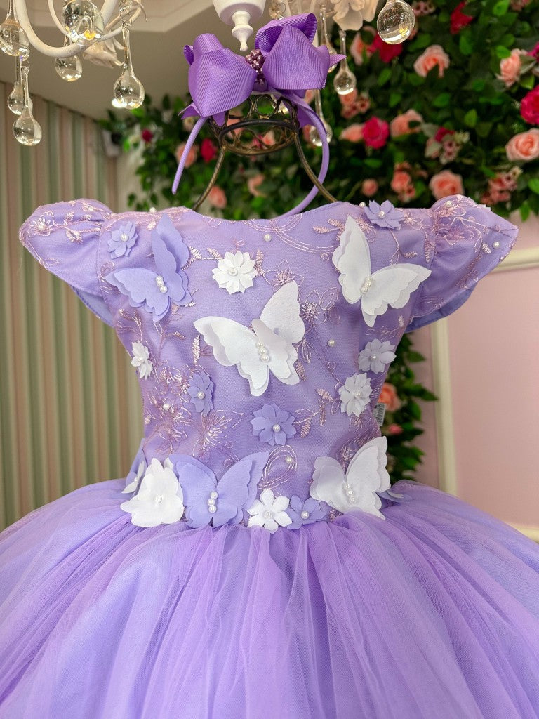 Vestido Marie Jardim Encantado Mel Lilás (VESTMRYKDSJRDENCTLILAS)