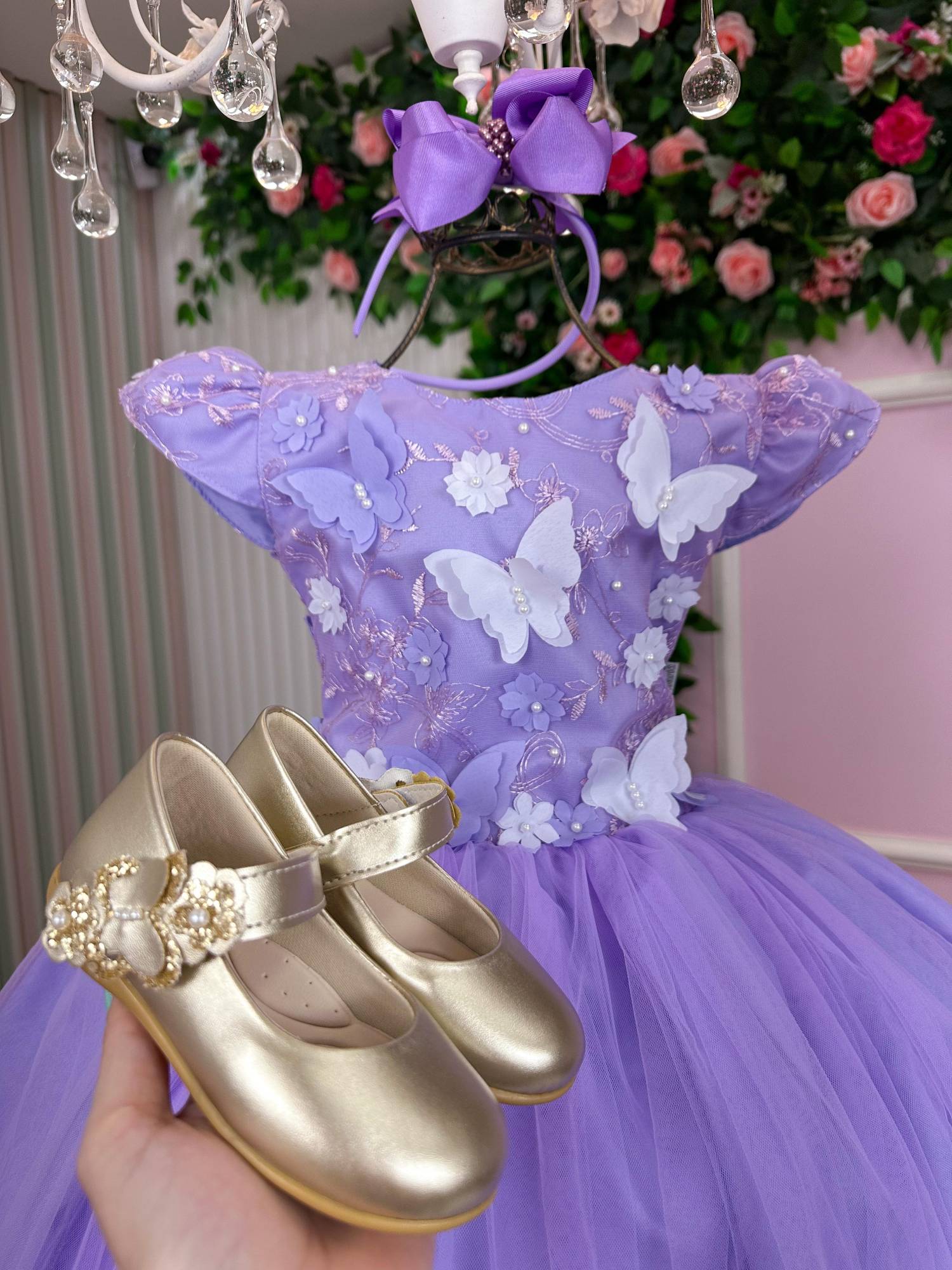 Vestido Marie Jardim Encantado Mel Lilás (VESTMRYKDSJRDENCTLILAS)