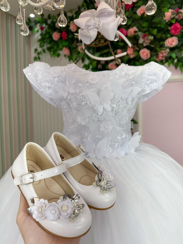 Vestido Marie Jardim Encantado Mel Branco (VESTMRYKDSJRDENCTBRN)