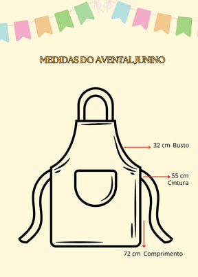Avental Junino Creuza - Qualidade e Cuidado para os Pequenos | Bebeloo Kids