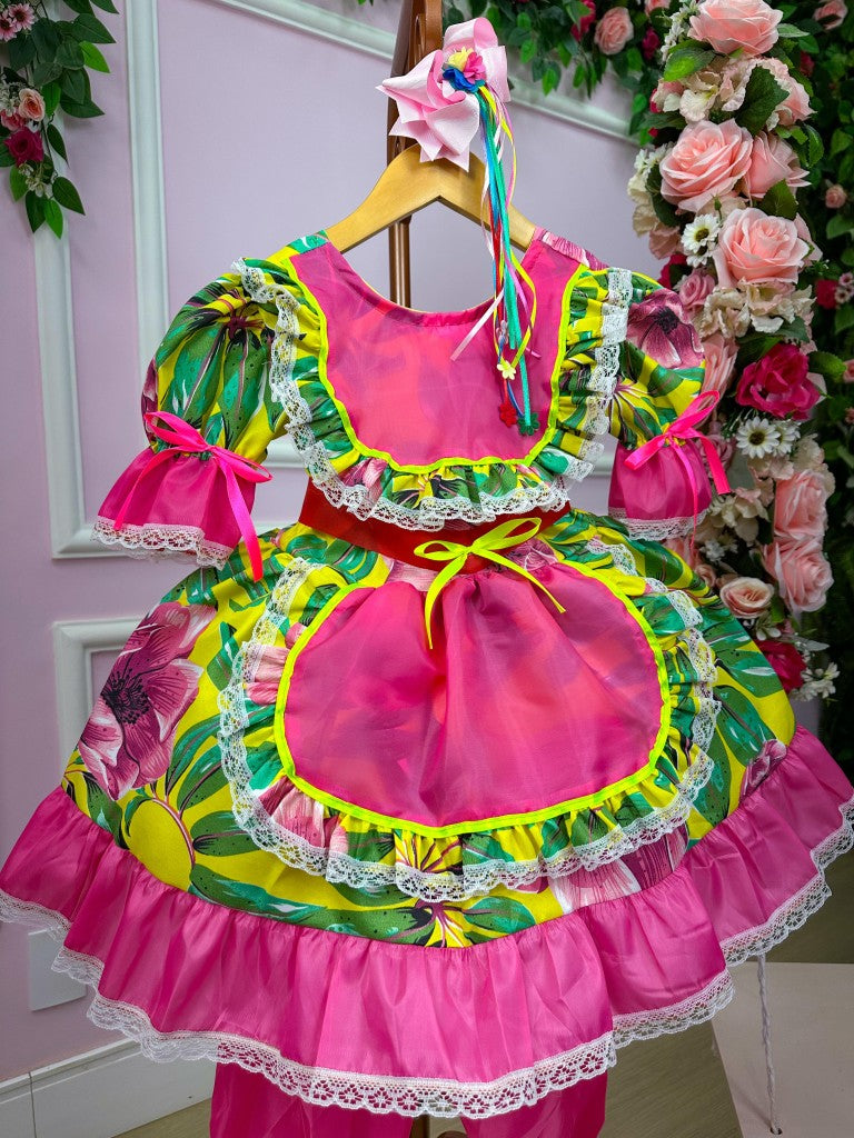 Vestido Junino Bell Rosilda - Leveza e Elegância para Meninas | Bebeloo Kids