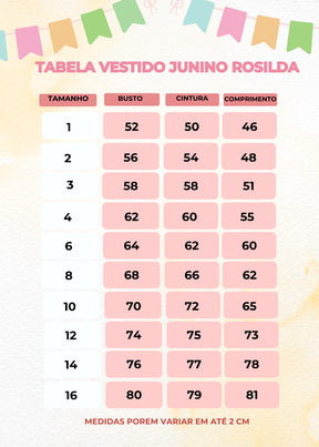 Vestido Junino Bell Rosilda - Leveza e Elegância para Meninas | Bebeloo Kids