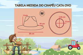 Chapeu Cata Ovo Inspiração Nathanzinho Aba Ondulada - Qualidade e Cuidado para os Pequenos | Bebeloo Kids