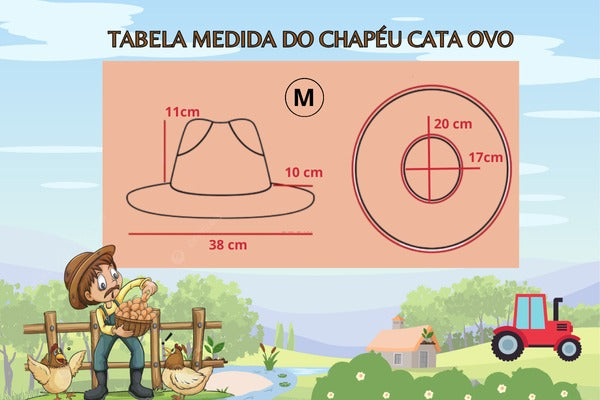 Chapeu Cata Ovo Inspiração Nathanzinho Aba Ondulada - Qualidade e Cuidado para os Pequenos | Bebeloo Kids