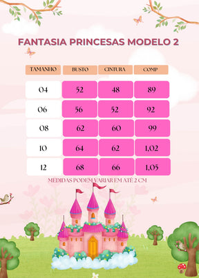 Fantasia Princesa A Bela Adormecida - Aurora Modelo 2 - Qualidade e Cuidado para os Pequenos | Bebeloo Kids