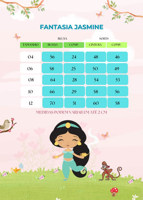 Fantasia Princesa Princesa Jasmine Amarela - Qualidade e Cuidado para os Pequenos | Bebeloo Kids