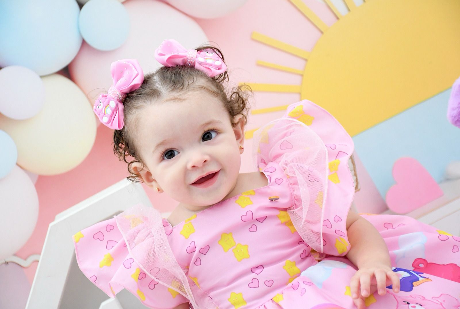 Vestido Temáticos Kids Ursinho Carinhosos (VESTURSNHCAR)