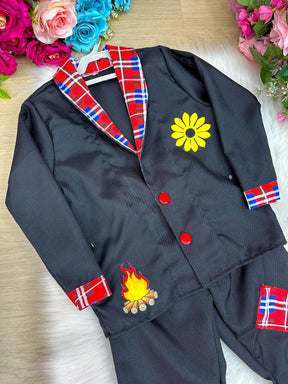 Conjunto Junino Princesa Seu Juca Terno Preto - Estilo Delicado para o Dia a Dia | Bebeloo Kids