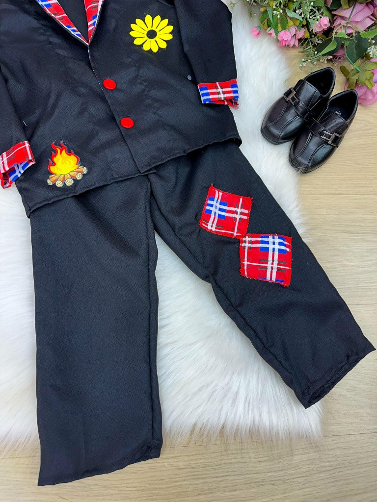 Conjunto Junino Princesa Seu Juca Terno Preto - Estilo Delicado para o Dia a Dia | Bebeloo Kids