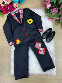 Conjunto Junino Príncipe Seu Manoel Terno Preto - Estilo Delicado para o Dia a Dia | Bebeloo Kids