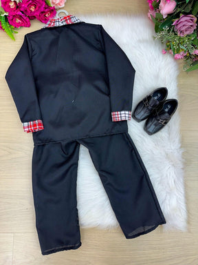 Conjunto Junino Príncipe Seu Manoel Terno Preto - Estilo Delicado para o Dia a Dia | Bebeloo Kids