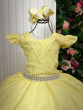 Vestido Ysa Kids Ariane Longo Amarelo - Leveza e Elegância para Meninas | Bebeloo Kids