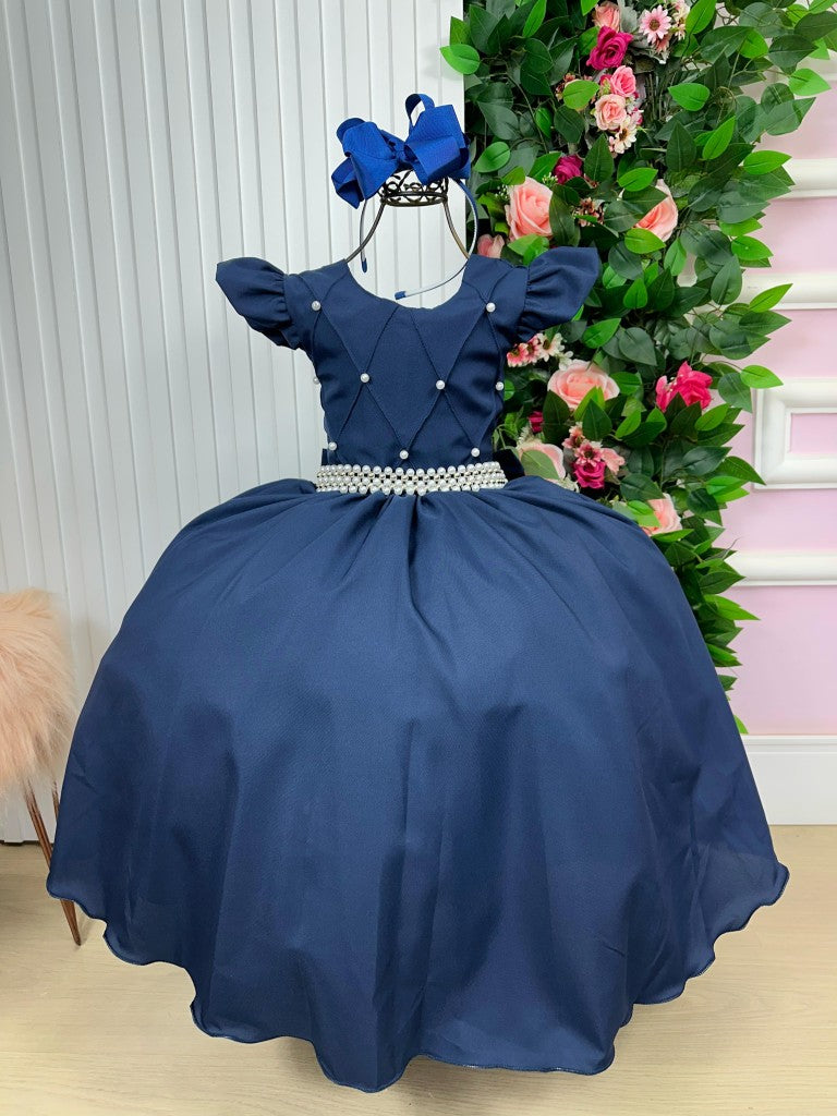 Vestido Ysa Kids Ariane Longo Azul Marinho - Leveza e Elegância para Meninas | Bebeloo Kids