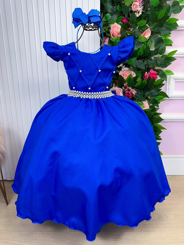 Vestido Ysa Kids Ariane Longo Azul Royal - Leveza e Elegância para Meninas | Bebeloo Kids