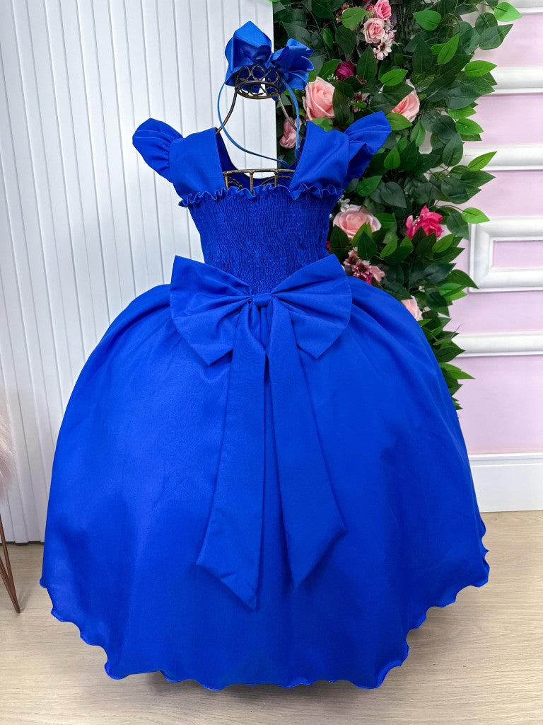 Vestido Ysa Kids Ariane Longo Azul Royal - Leveza e Elegância para Meninas | Bebeloo Kids