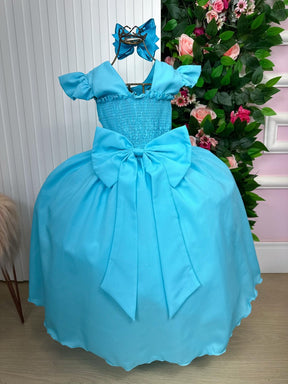 Vestido Ysa Kids Ariane Longo Azul Tifanny - Leveza e Elegância para Meninas | Bebeloo Kids