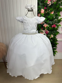 Vestido Ysa Kids Ariane Longo Branco - Leveza e Elegância para Meninas | Bebeloo Kids