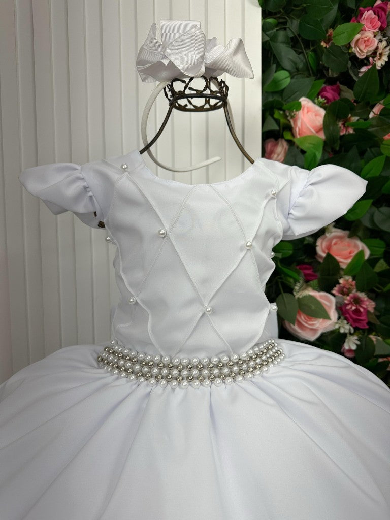 Vestido Ysa Kids Ariane Longo Branco - Leveza e Elegância para Meninas | Bebeloo Kids