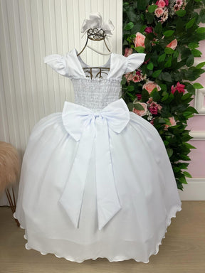 Vestido Ysa Kids Ariane Longo Branco - Leveza e Elegância para Meninas | Bebeloo Kids