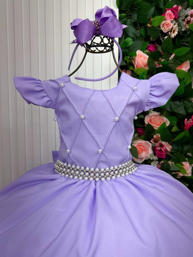 Vestido Ysa Kids Ariane Longo Lilás - Leveza e Elegância para Meninas | Bebeloo Kids