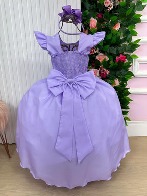 Vestido Ysa Kids Ariane Longo Lilás - Leveza e Elegância para Meninas | Bebeloo Kids