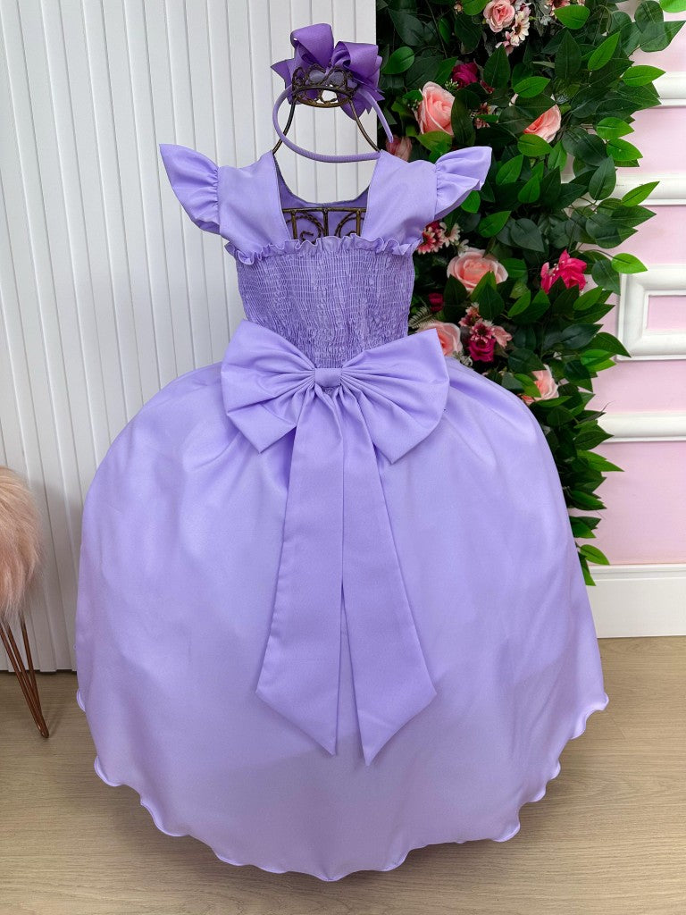 Vestido Ysa Kids Ariane Longo Lilás - Leveza e Elegância para Meninas | Bebeloo Kids