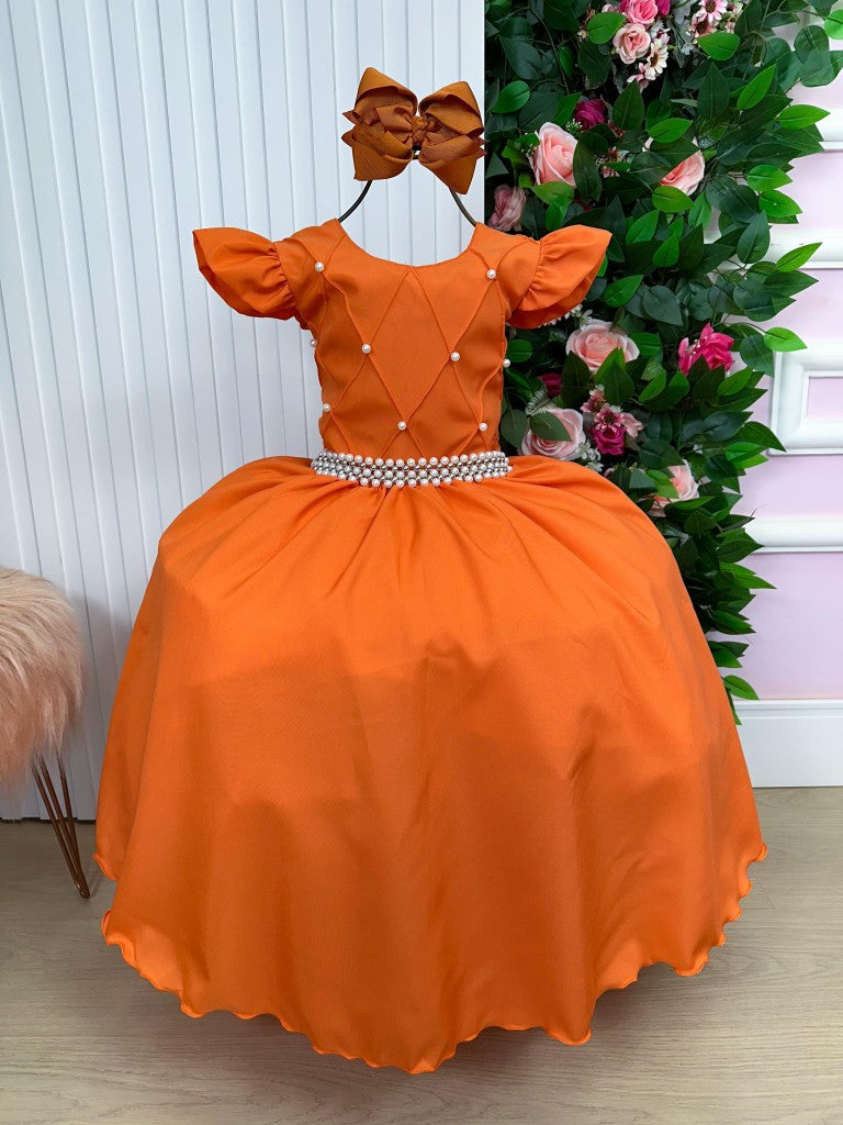 Vestido Ysa Kids Ariane Longo Terracota - Leveza e Elegância para Meninas | Bebeloo Kids