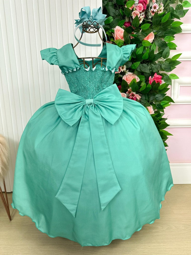 Vestido Ysa Kids Ariane Longo Verde Menta - Leveza e Elegância para Meninas | Bebeloo Kids