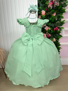 Vestido Ysa Kids Ariane Longo Verde Oliva - Leveza e Elegância para Meninas | Bebeloo Kids