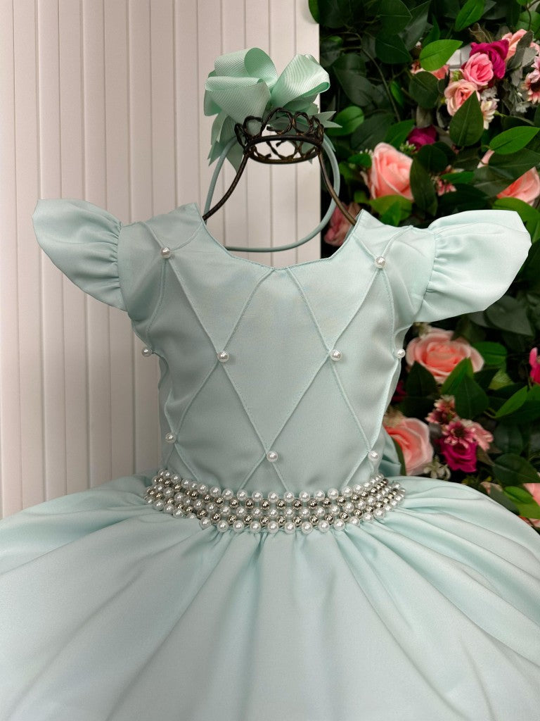 Vestido Ysa Kids Ariane Longo Verde Porto Fino - Leveza e Elegância para Meninas | Bebeloo Kids