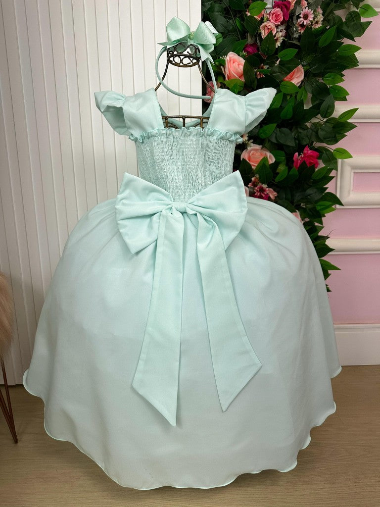 Vestido Ysa Kids Ariane Longo Verde Porto Fino - Leveza e Elegância para Meninas | Bebeloo Kids