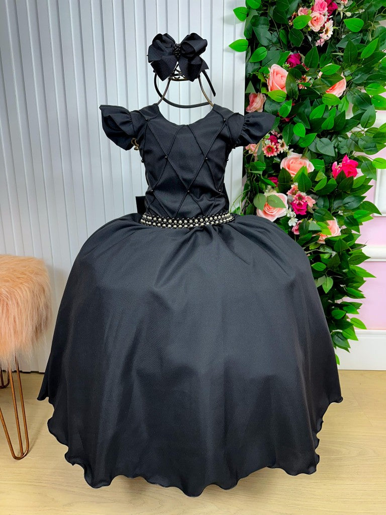 Vestido Ysa Kids Ariane Longo Preto - Leveza e Elegância para Meninas | Bebeloo Kids