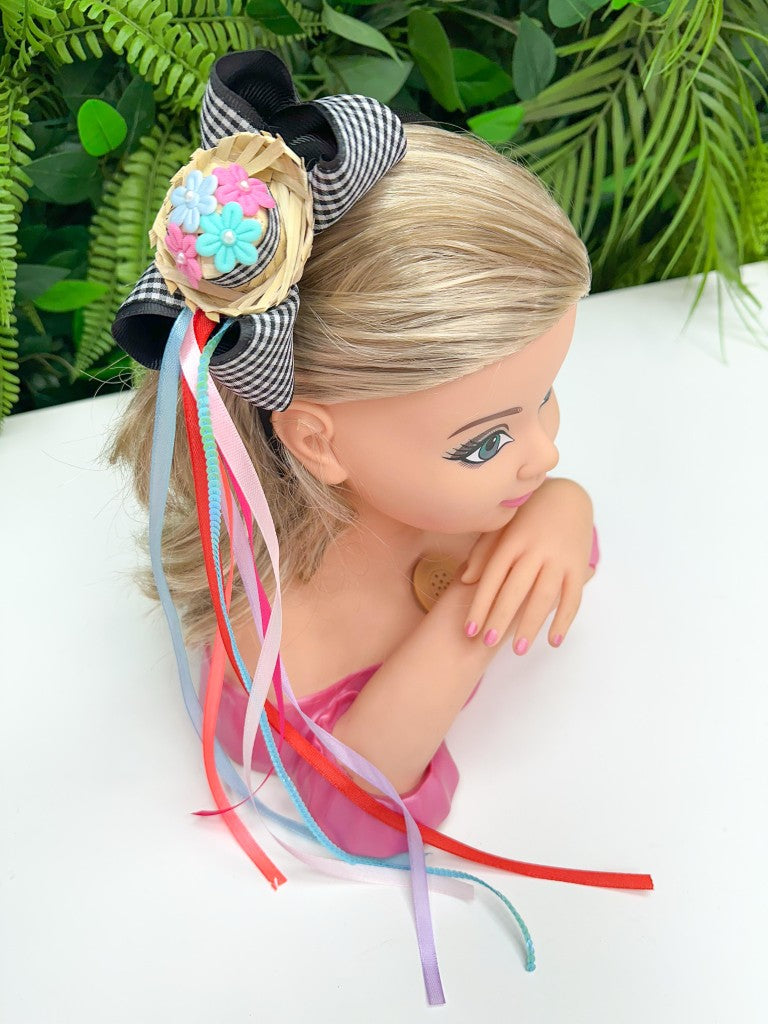 Tiara Preto Xadrez Junino - Estilo e Elegância para os Pequenos | Bebeloo Kids