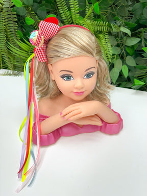 Tiara Vermelho Xadrez Junino - Estilo e Elegância para os Pequenos | Bebeloo Kids